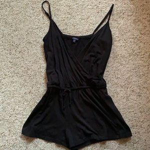 Aeropostale Black Basic Beach Romper